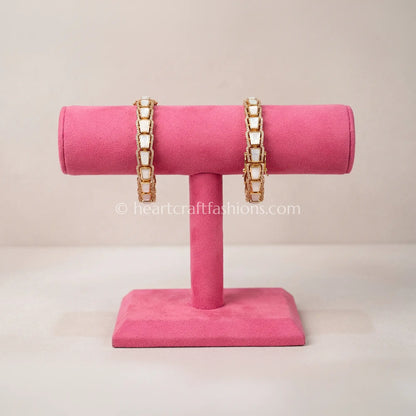 MOP Sunehri Kundan Bangles