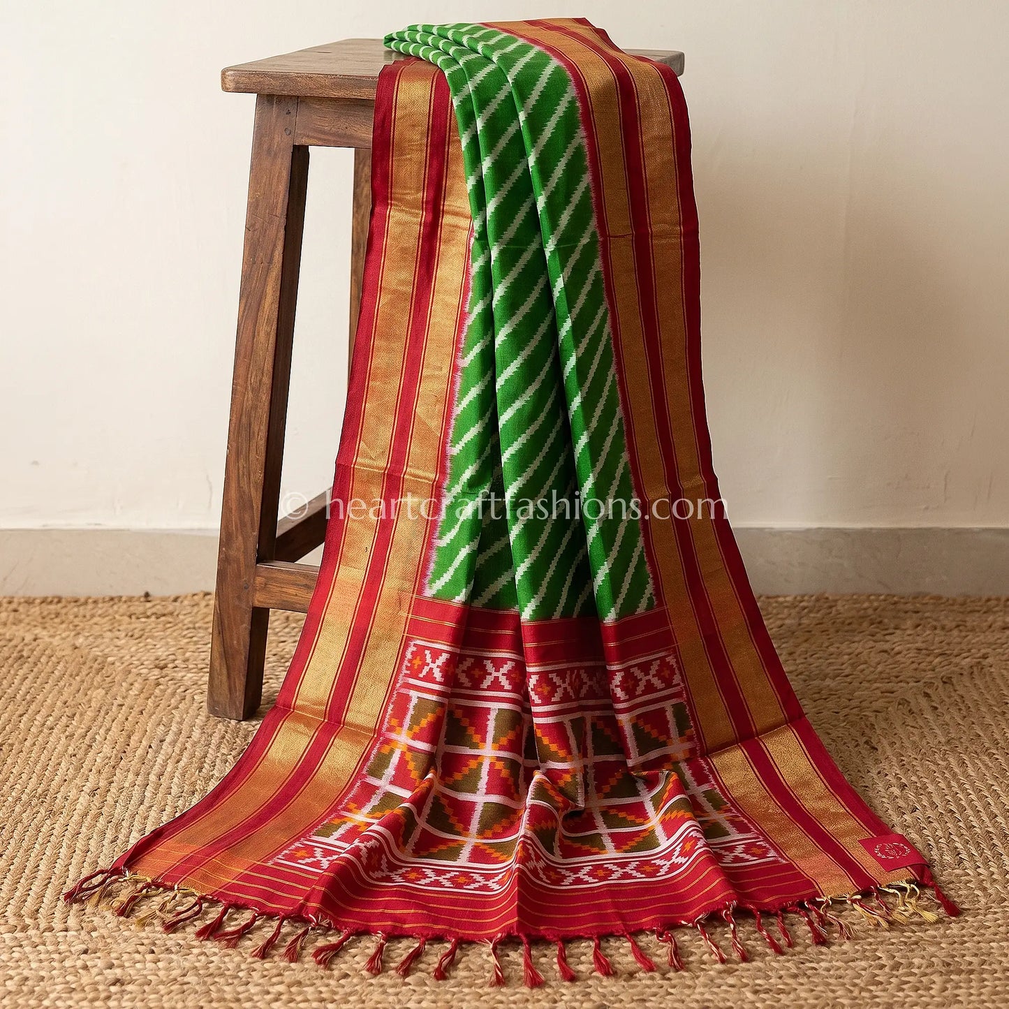 Green Patola Silk Dupatta