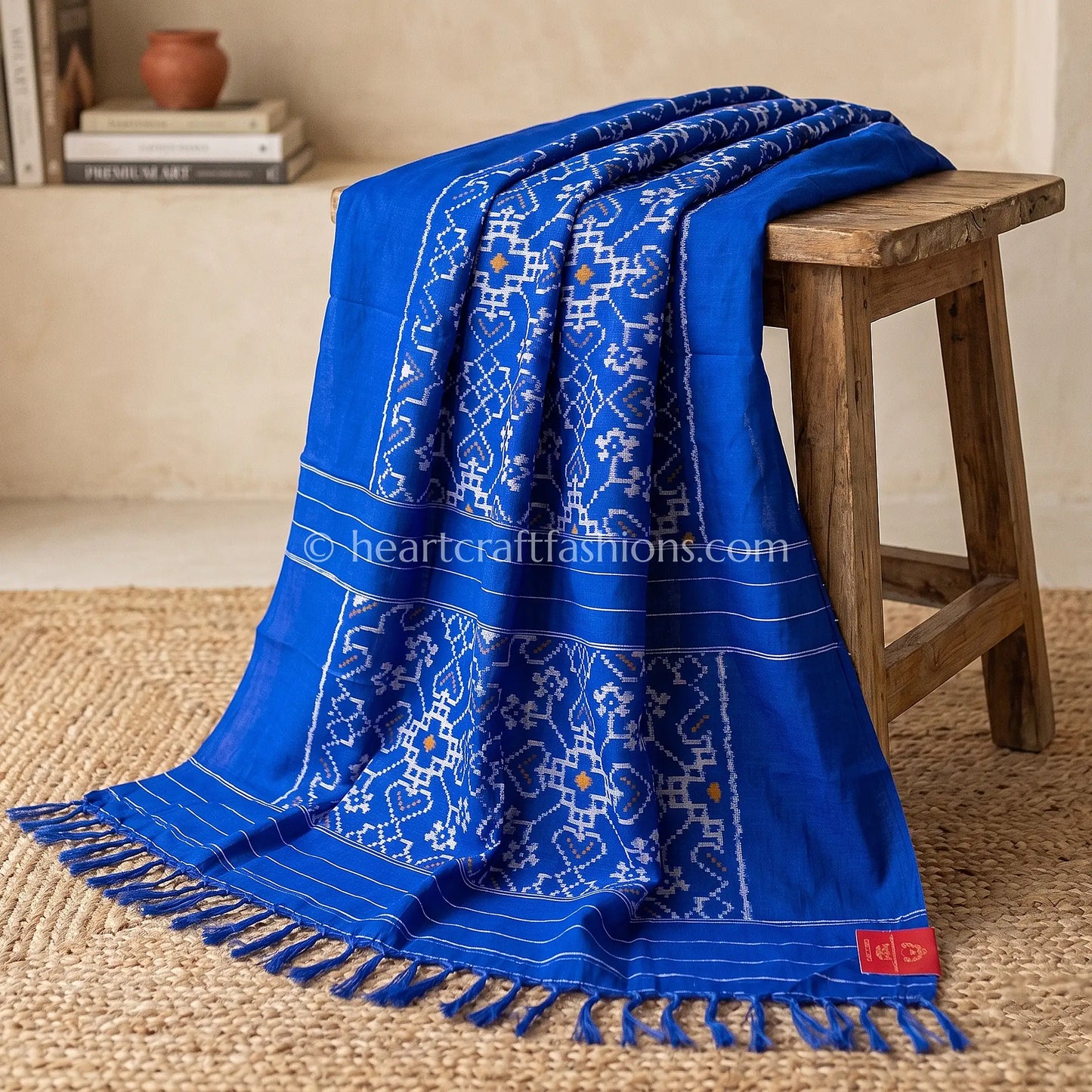 Royal Blue Patola Silk Dupatta
