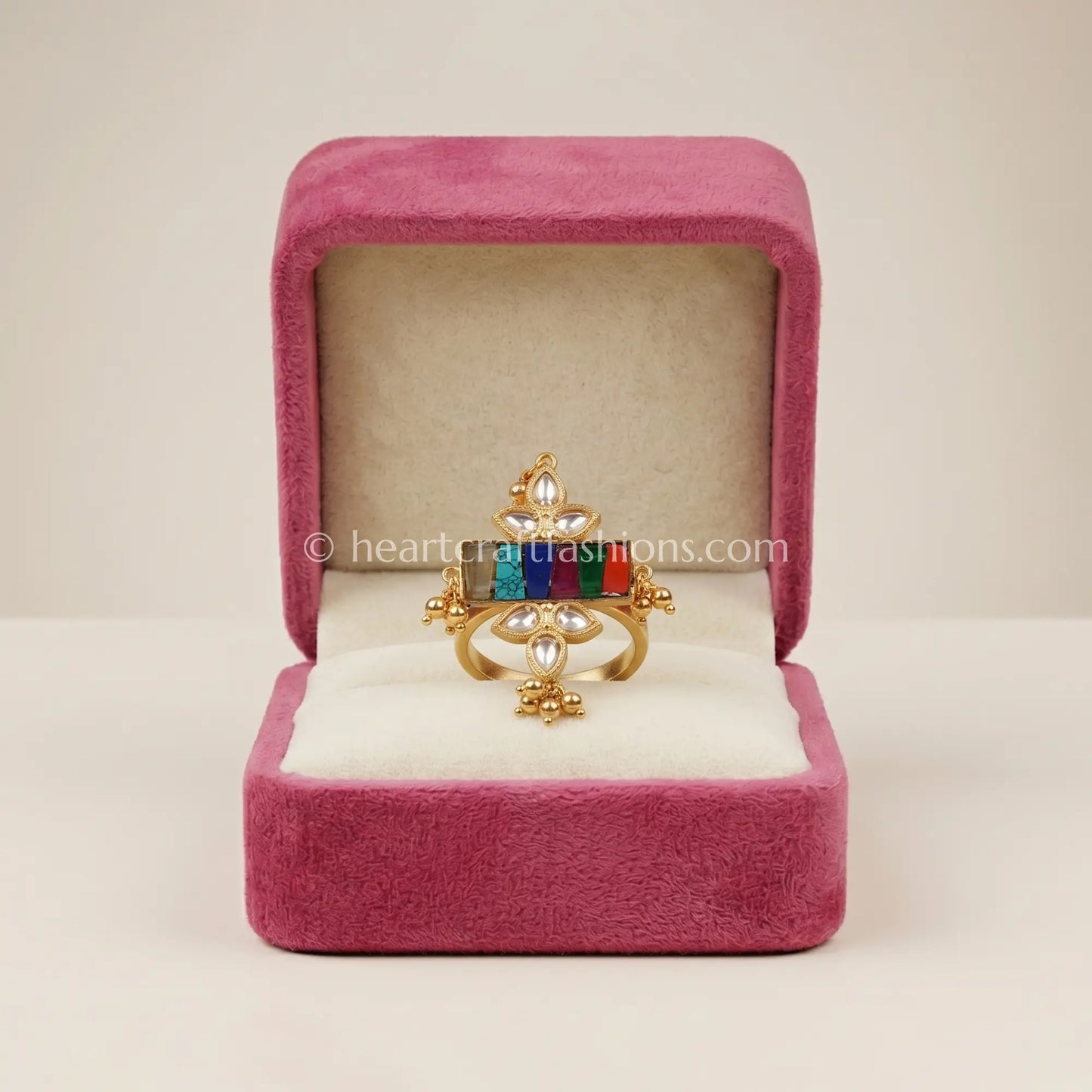 Amrapali Navratna Ghungroo Ring
