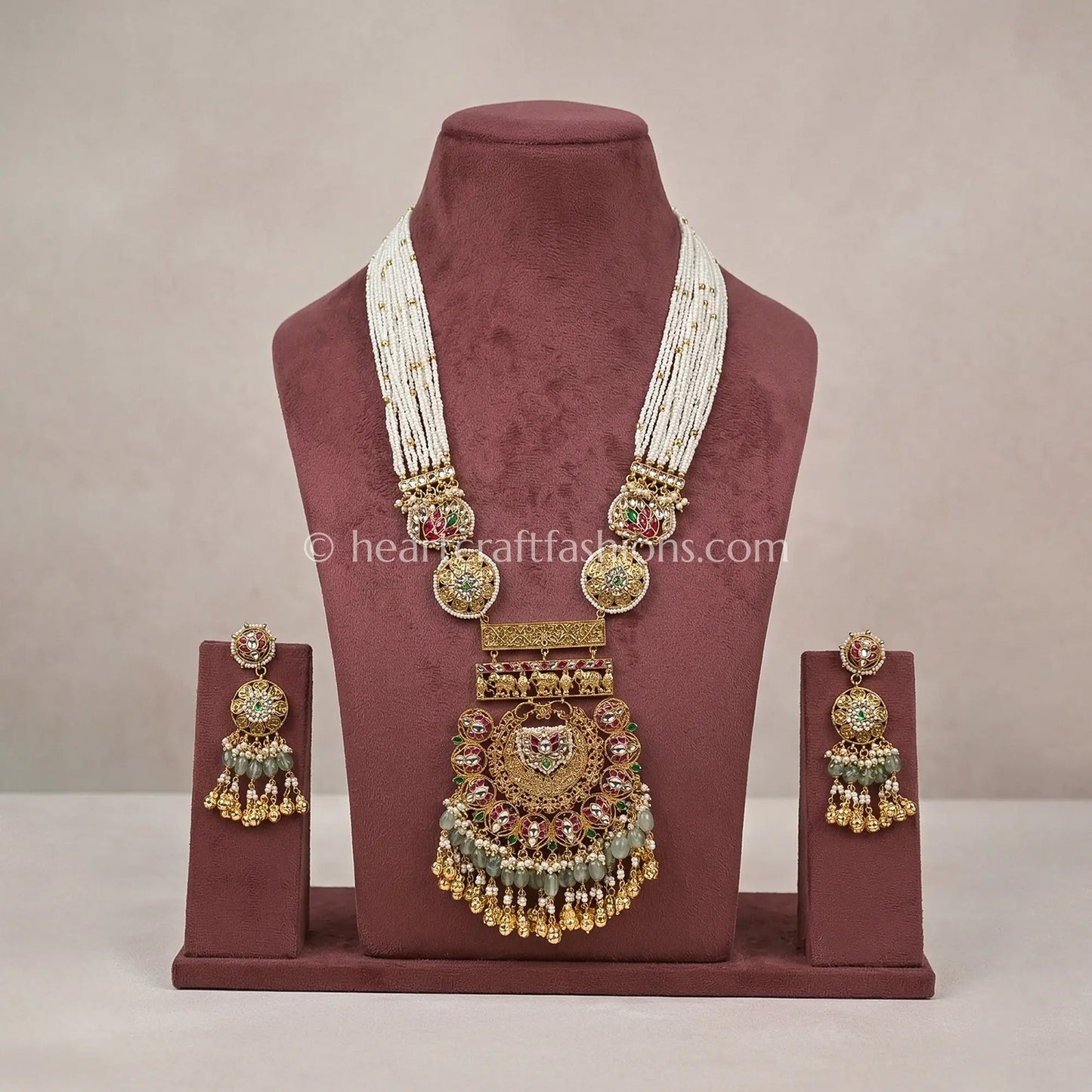 Grand Heritage Pachi Kundan Statement Haar