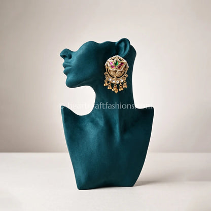 Meher Heritage Ruby-Emerald Studs