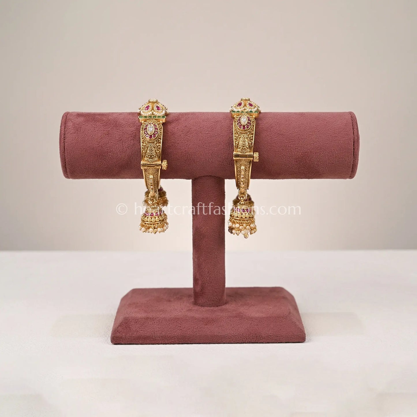 Ruby Heritage Jhumki Bangle