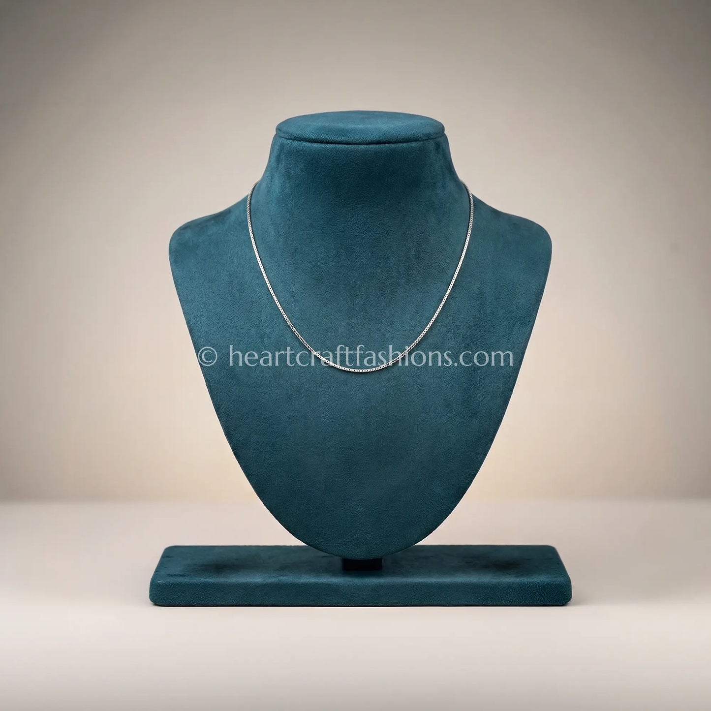 Pure Silver Classic Box Chain Necklace – Hallmarked Core Essential