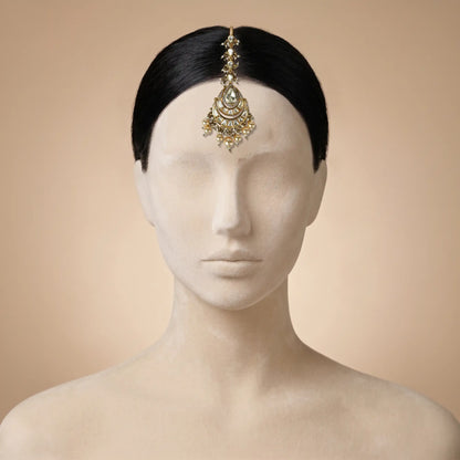 Noor Moissanite Polki Maang Tikka