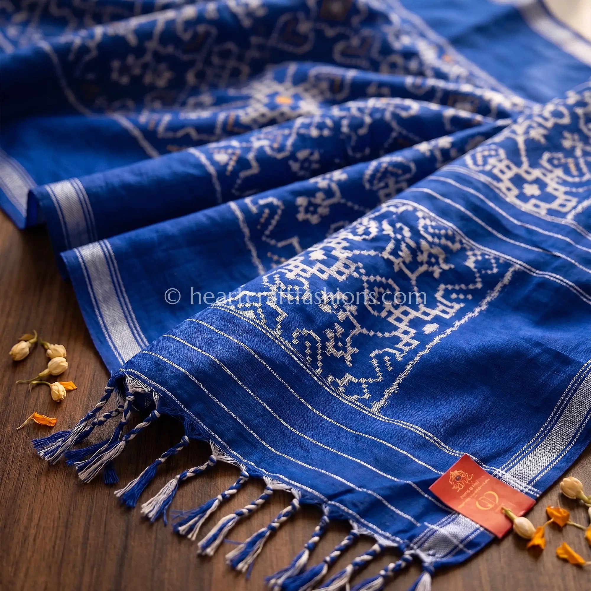 Royal Blue Patola Silk Dupatta