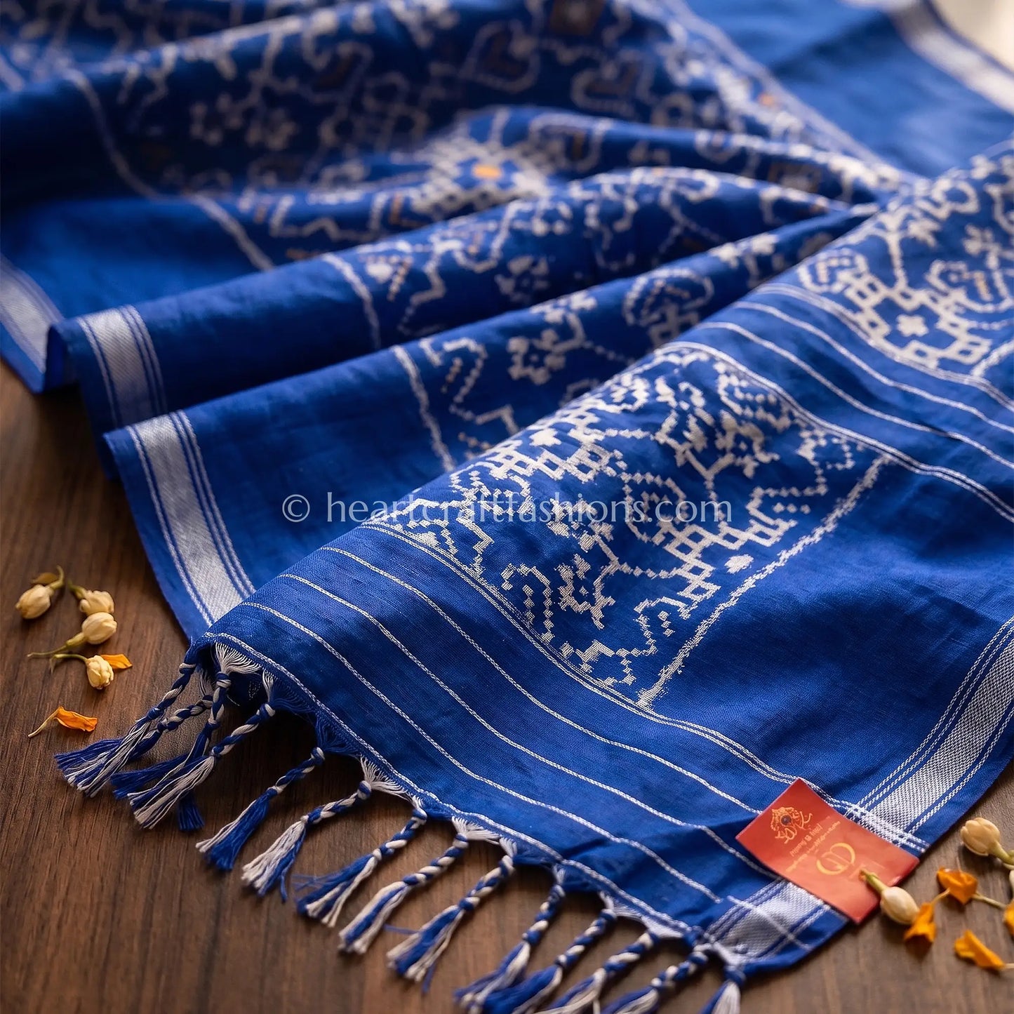 Royal Blue Patola Silk Dupatta