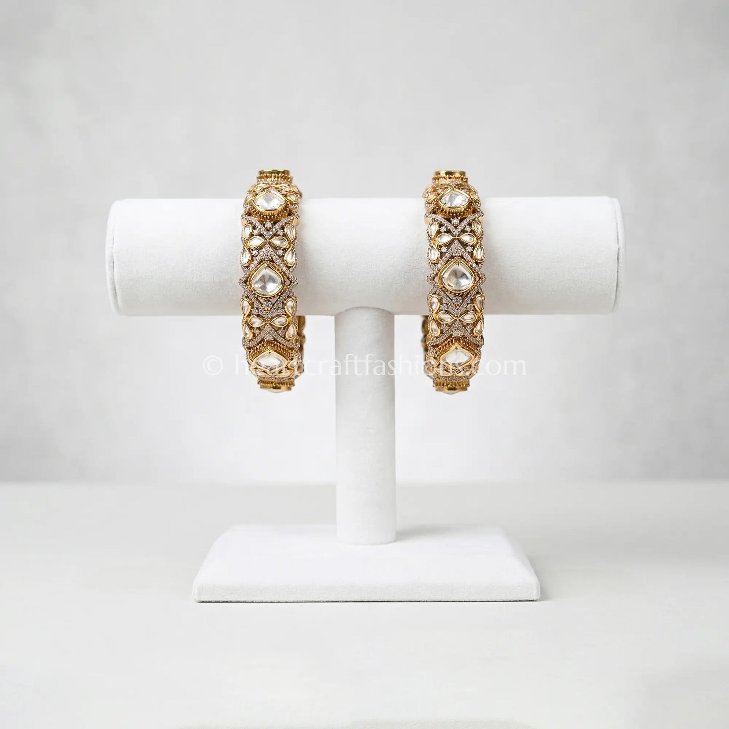 Champagne Gold Uncut Sunehri Kundan Patla