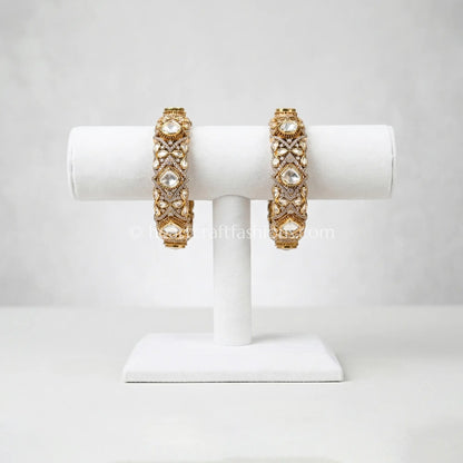 Champagne Gold Uncut Sunehri Kundan Patla