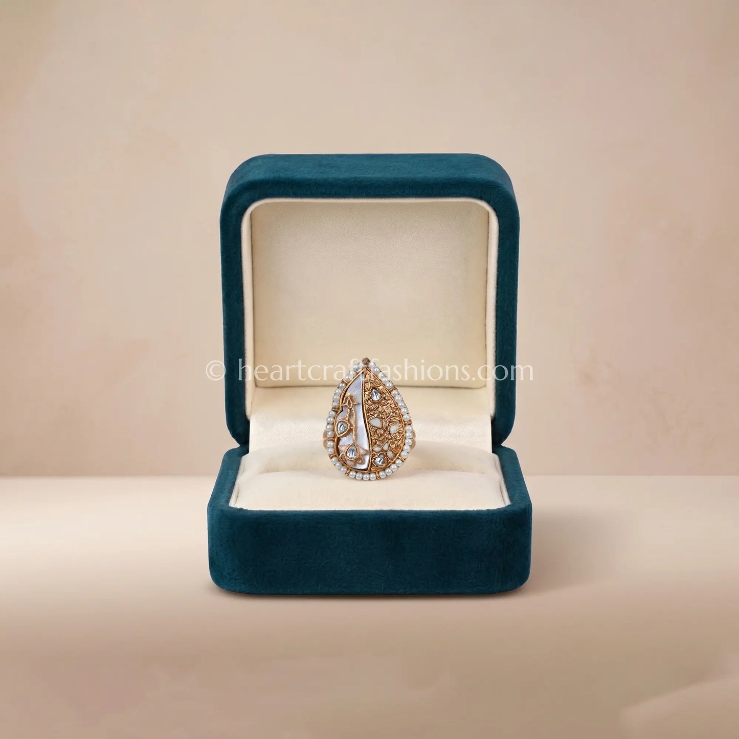 Chandrika MOP Meenakari Ring