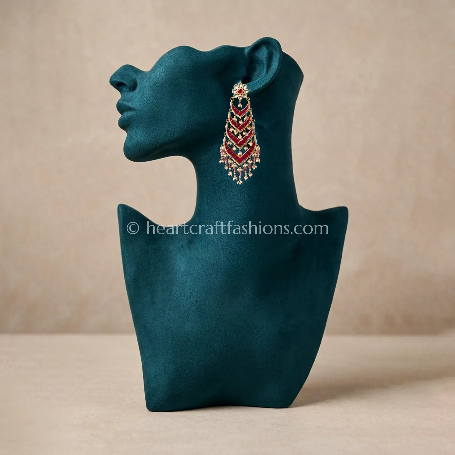 Rangmahal Jadau Pachi Earrings
