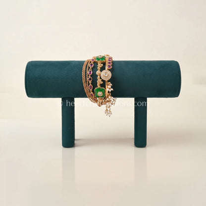 Ruby Emerald Heritage Charm Bracelet
