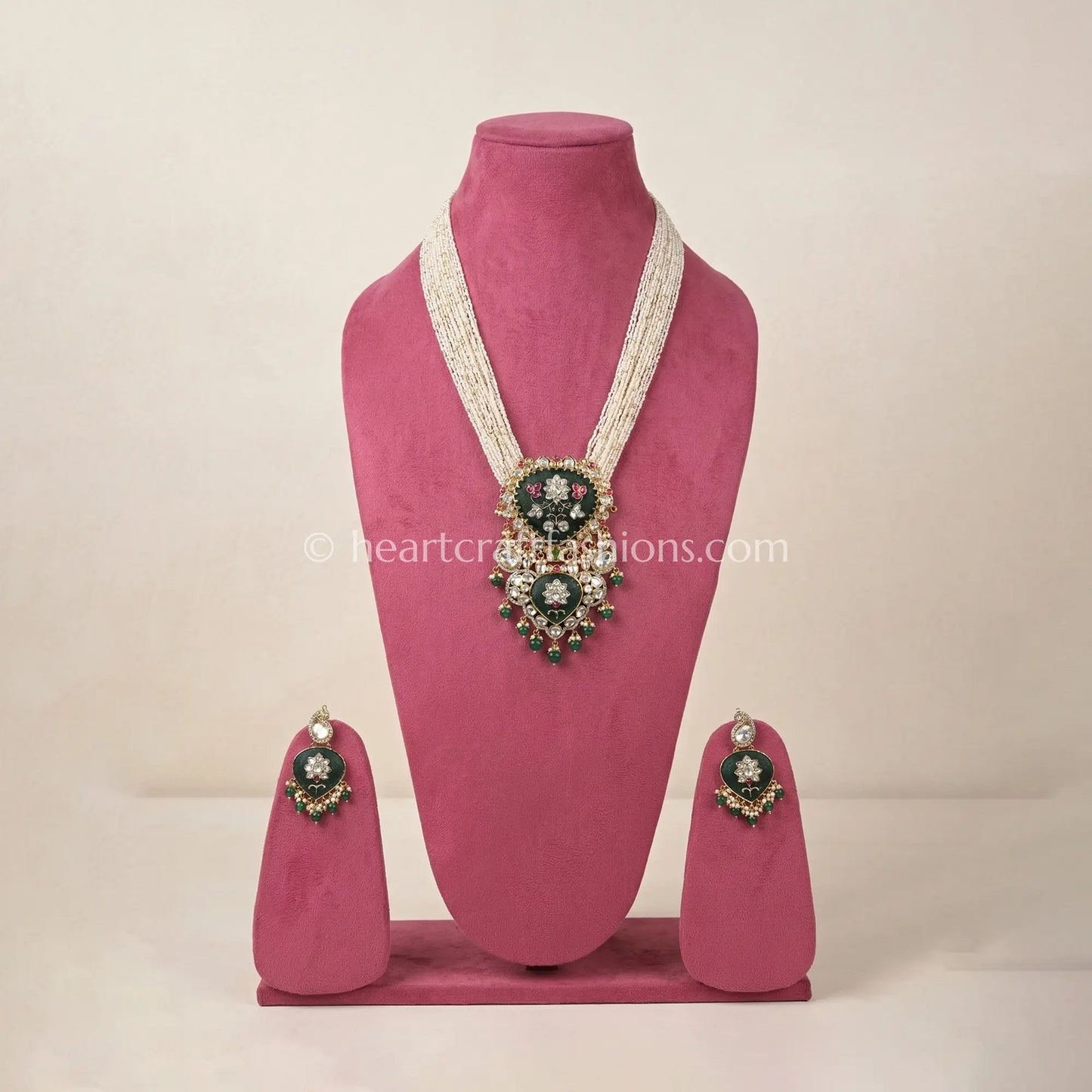Emerald Rajputana Ratnarang Kundan Rani Haar
