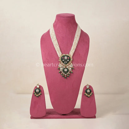 Emerald Rajputana Ratnarang Kundan Rani Haar
