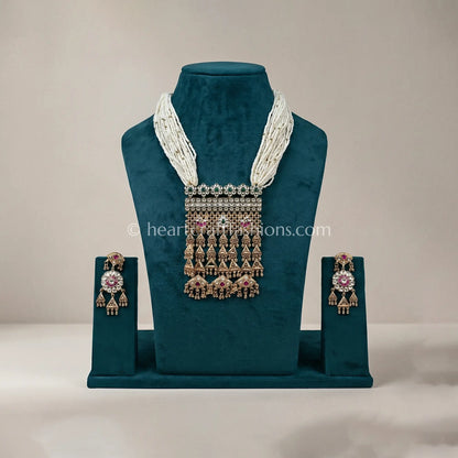 Rajputi Pachi Kundan Classic Aad Choker Set