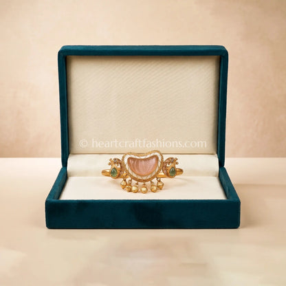 Chandrika Rose Quartz Amrapali Ring