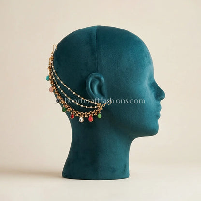 Amrapali Multi-Color Drop Kaan Chain