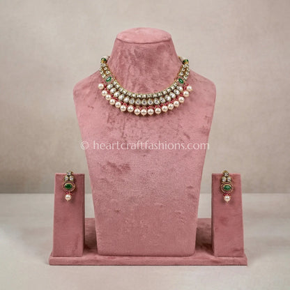 Reversible AD Kundan Dual Tone Elegance Choker