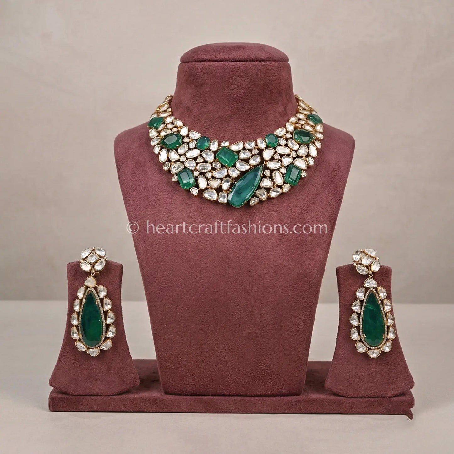 Royal Moissanite Doublet Grand Choker Set