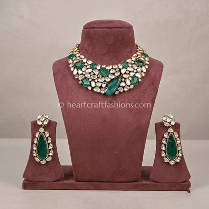 Royal Moissanite Doublet Grand Choker Set