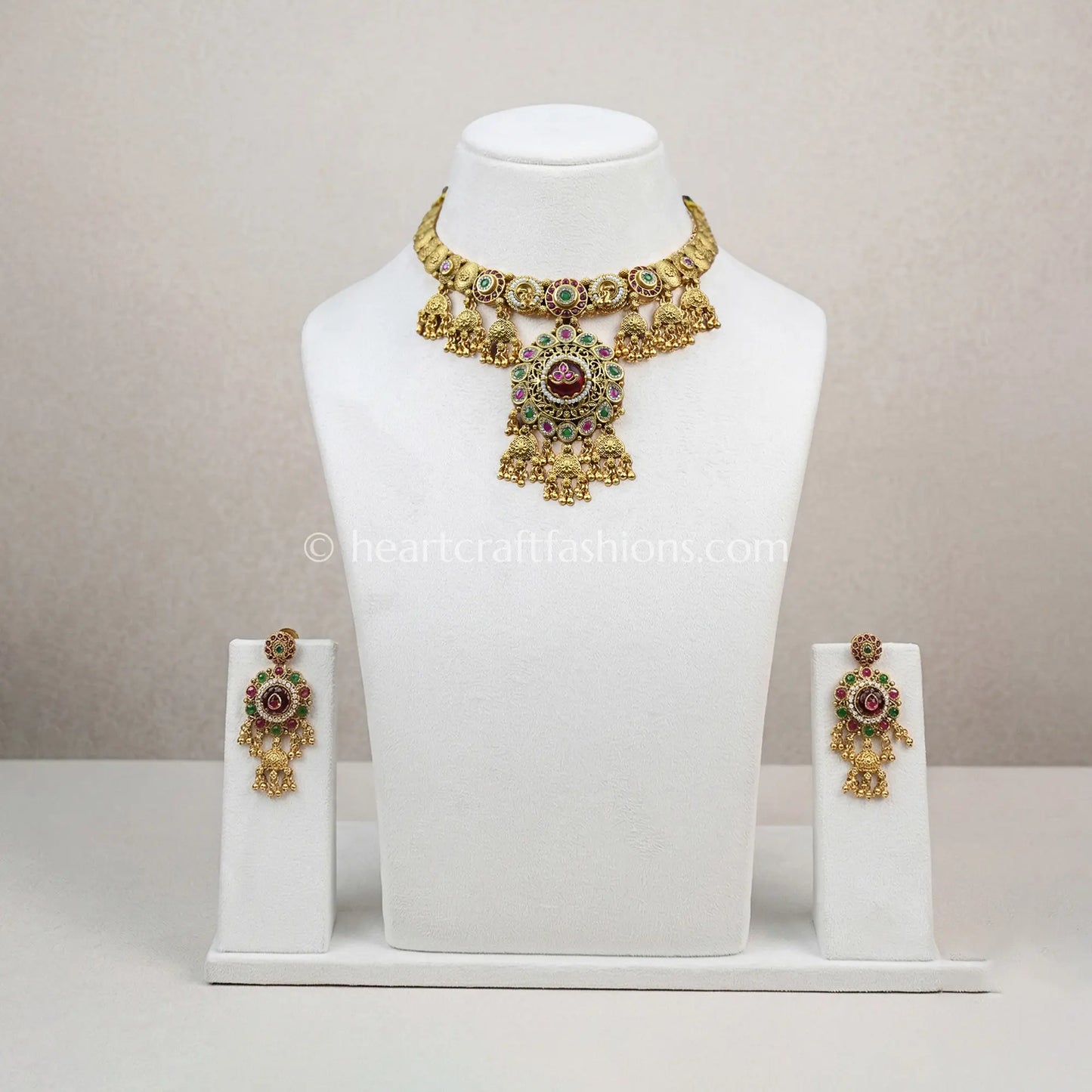 Heritage Rajwadi Kundan Jhumki Choker