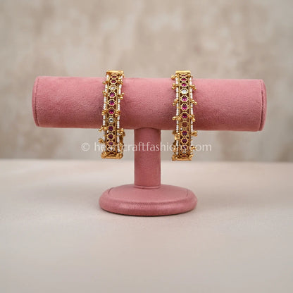 Heritage Ruby Floral Sleek Patla