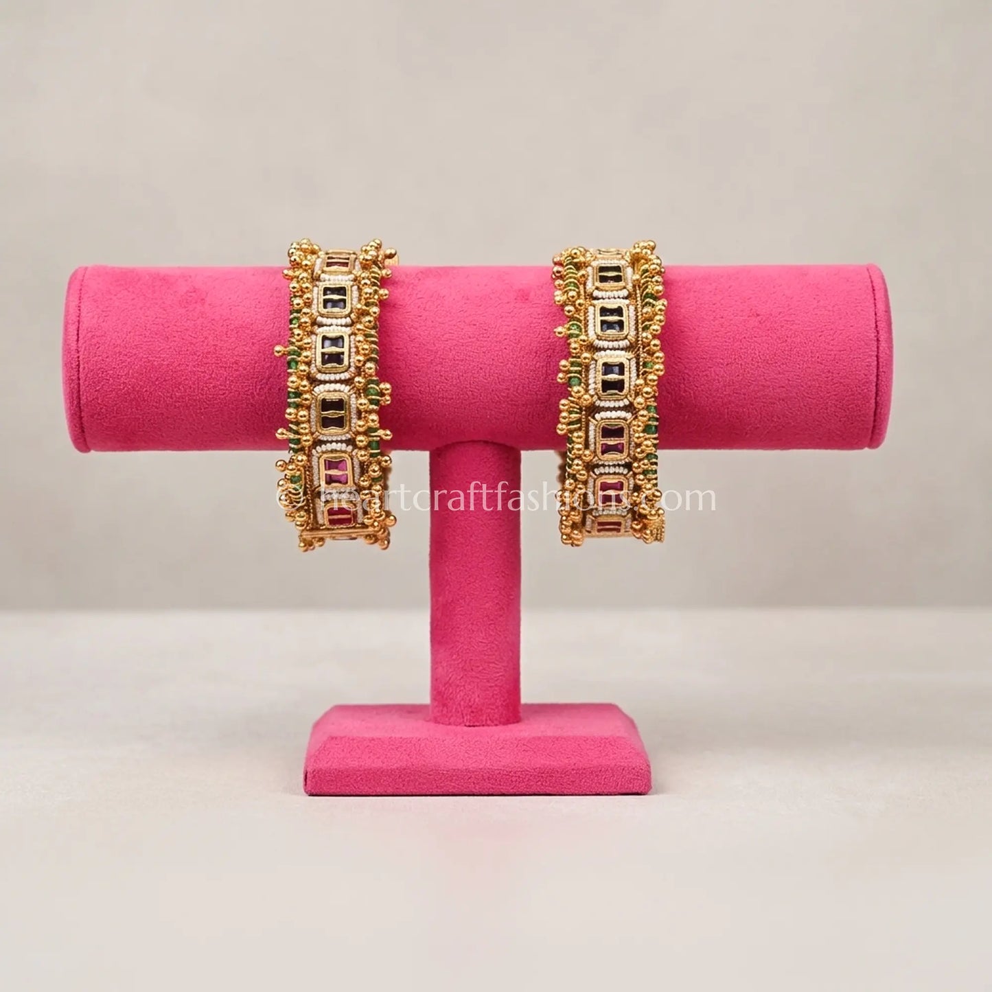 Heritage Ruby Kundan Broad Patla