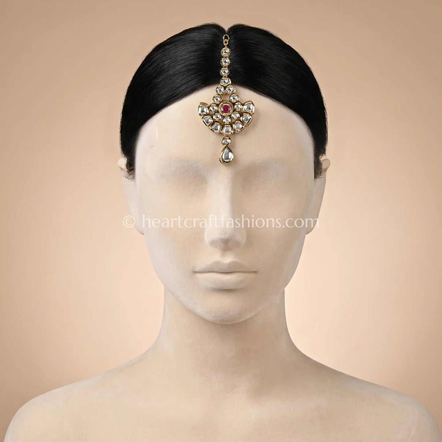 Gulnaar Ruby AC Kundan Maang Tikka