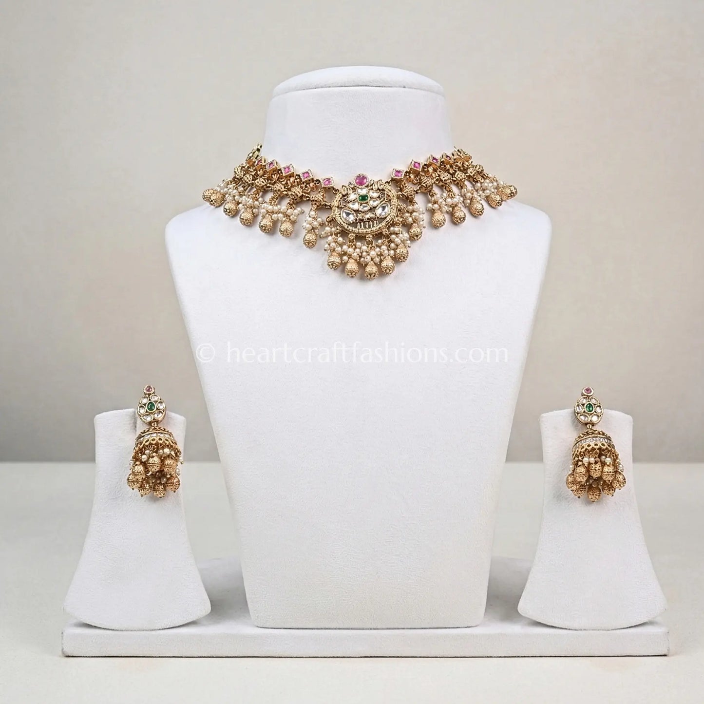 Noorvaira Heritage Pachi Kundan Set
