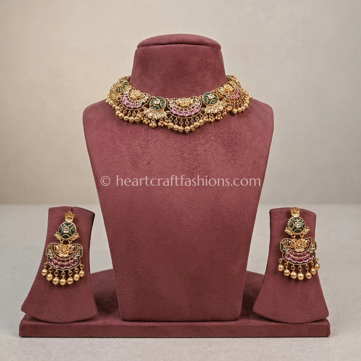 Heritage Meenakari Hasli Choker