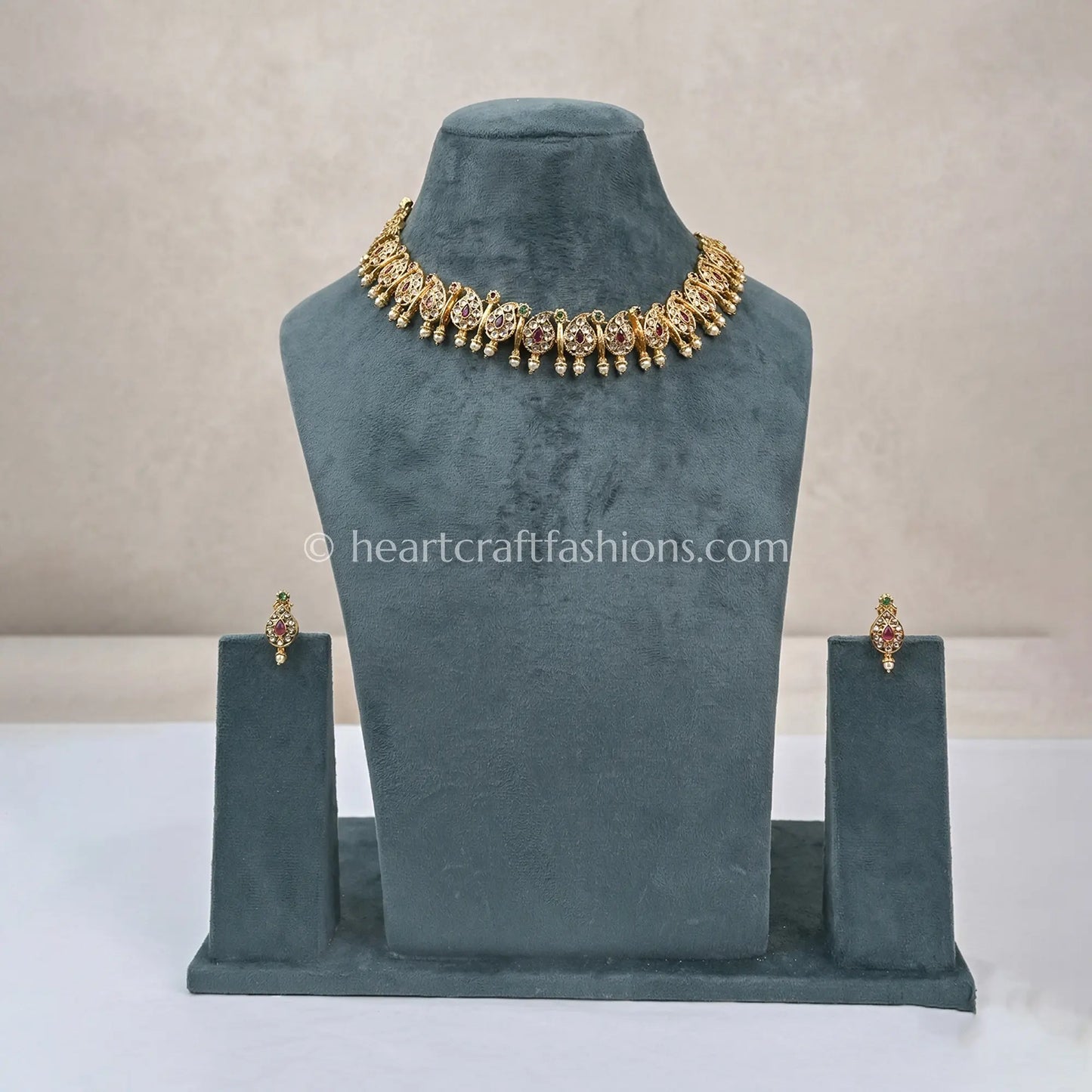 Ambalika South Indian Ambi Necklace/Choker Set