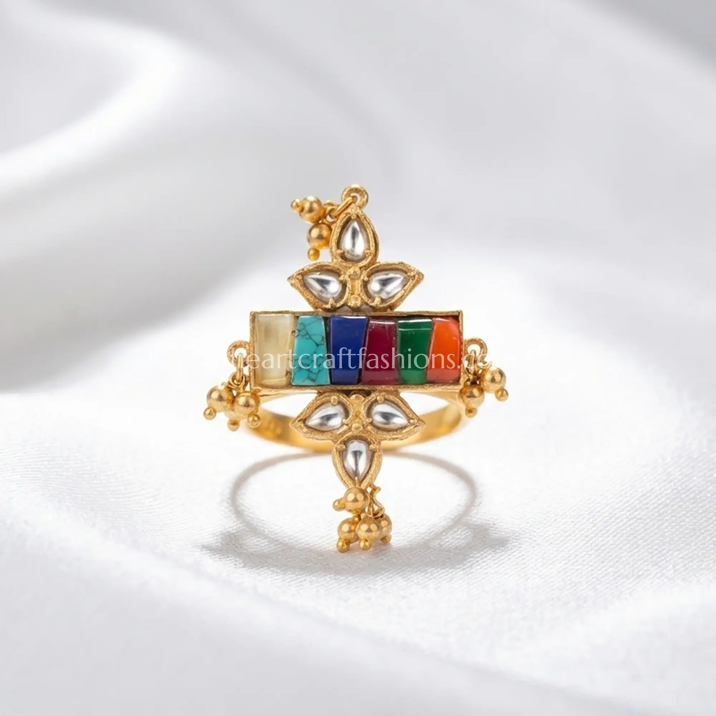 Amrapali Navratna Ghungroo Ring