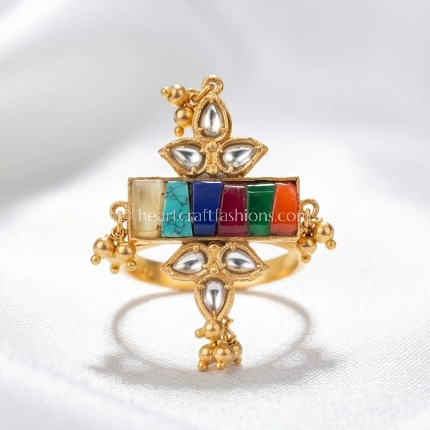 Amrapali Navratna Ghungroo Ring