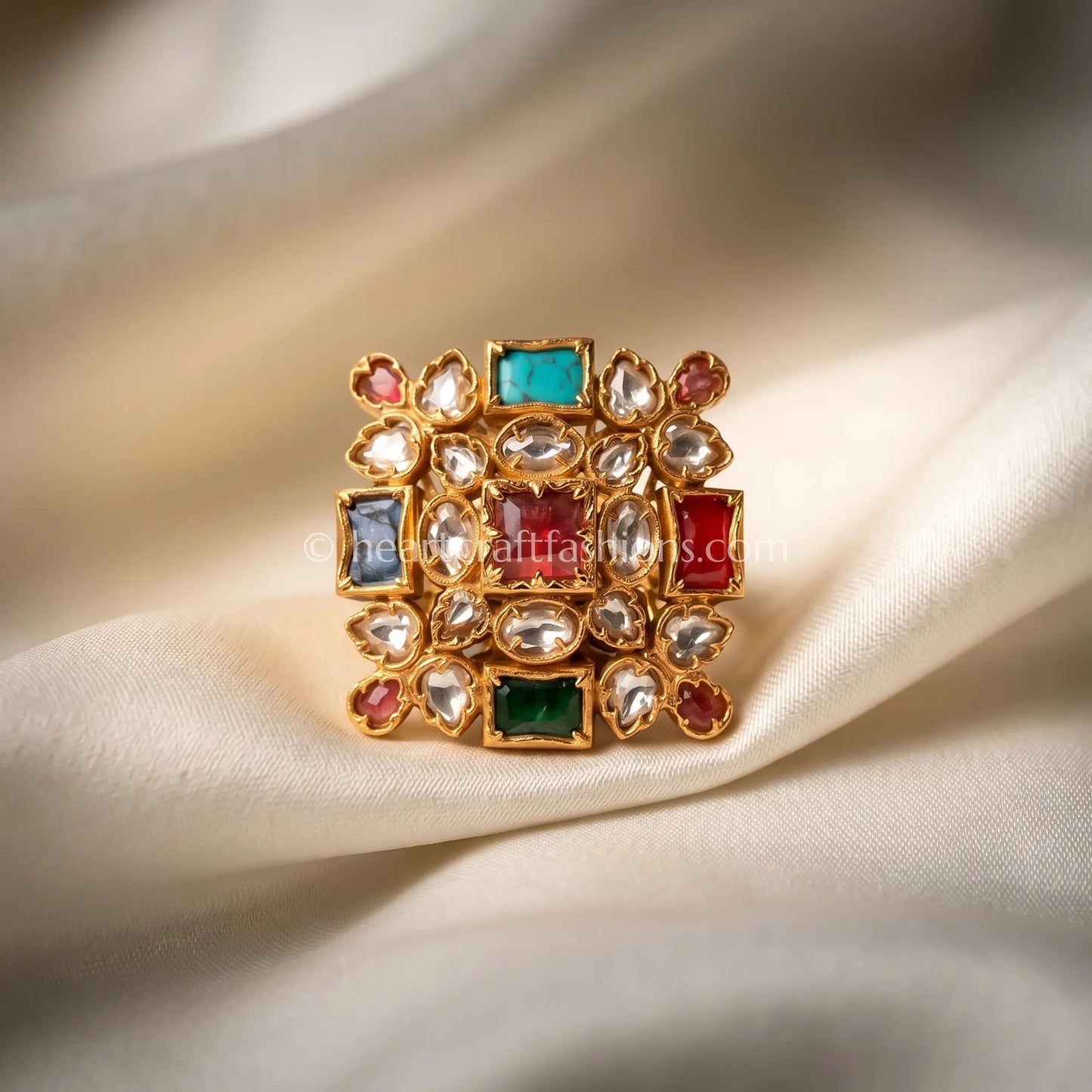 Amrapali Navratna Rangmahal Ring