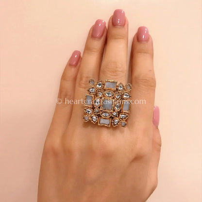 Amrapali Pastel Gulnaar Ring