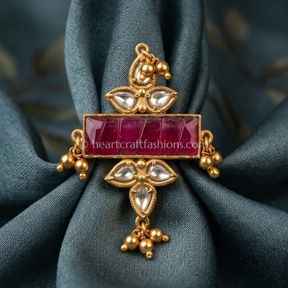 Amrapali Ruby Ghungroo Ring