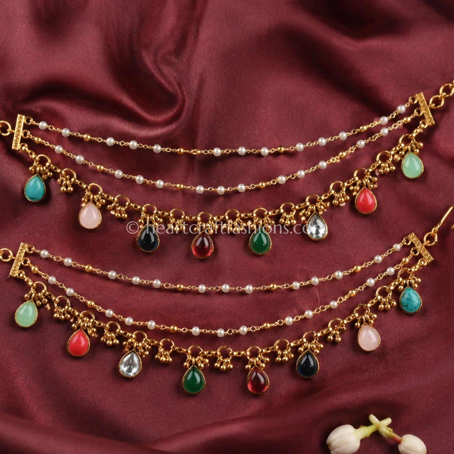 Amrapali Multi-Color Drop Kaan Chain