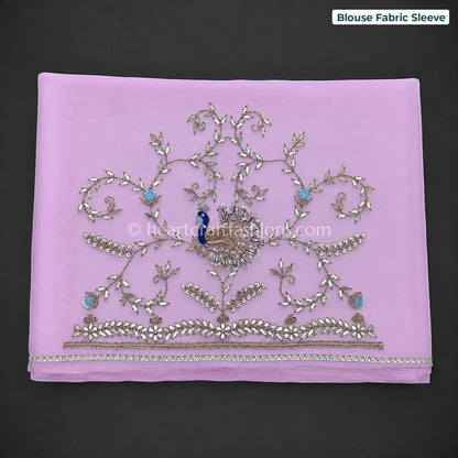 Azure Mor Organza Gota Patti Saree