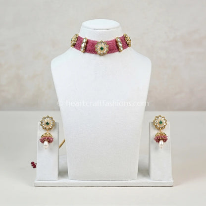 Bandhai AC Kundan Choker Set