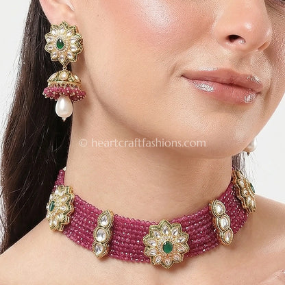Bandhai AC Kundan Choker Set