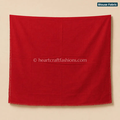 Black & Red Mercerized Cotton Patola Saree