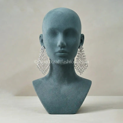 Cascading Crystal Vine Earrings