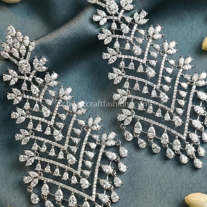 Cascading Crystal Vine Earrings