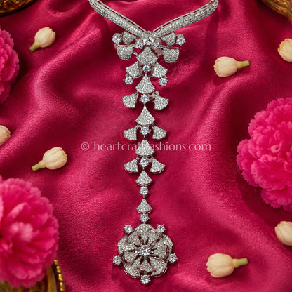 Cascading Fan Lattice Hathphool (Hand Harness)
