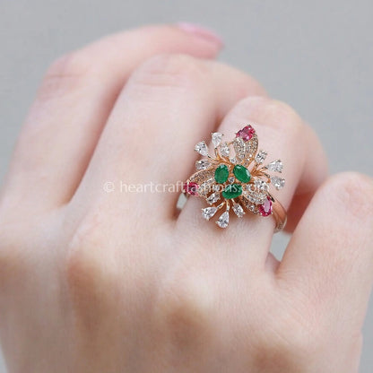 Celeste Bloom Statement Ring