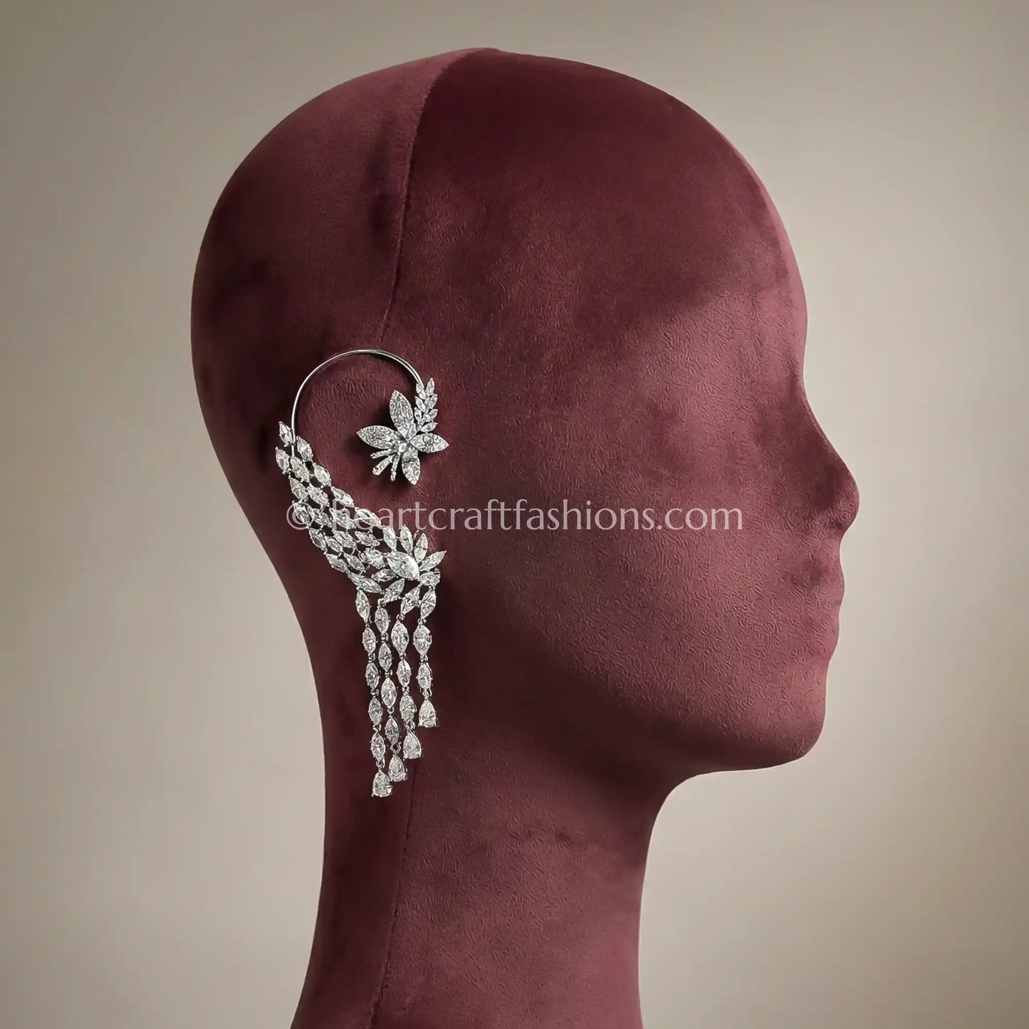 Celeste Bloom White Zircon Ear Cuff