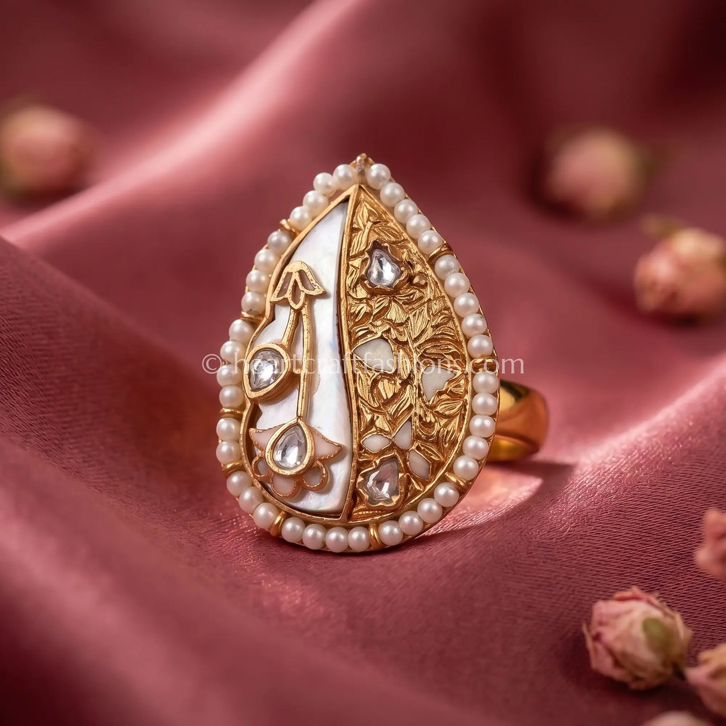 Chandrika MOP Meenakari Ring