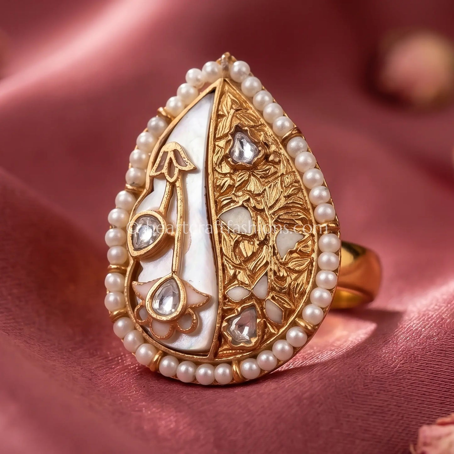 Chandrika MOP Meenakari Ring