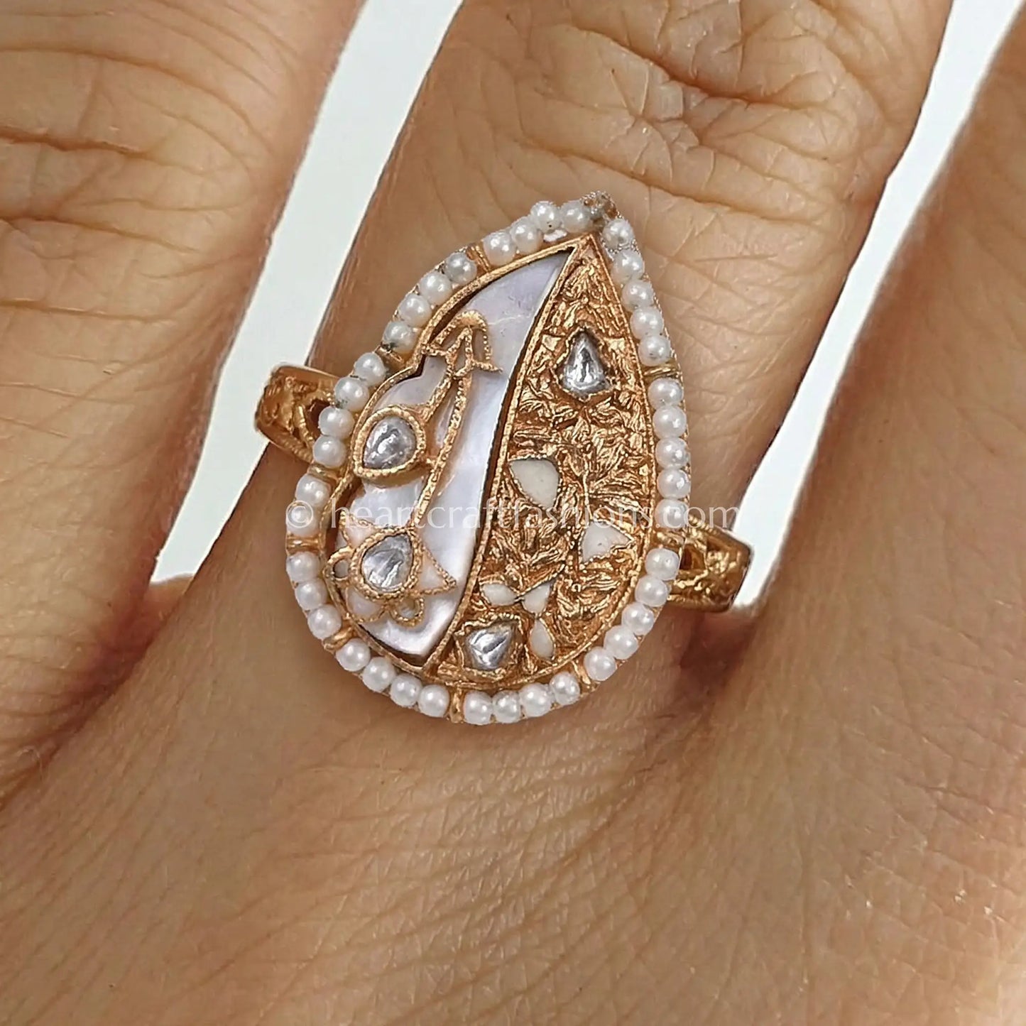 Chandrika MOP Meenakari Ring
