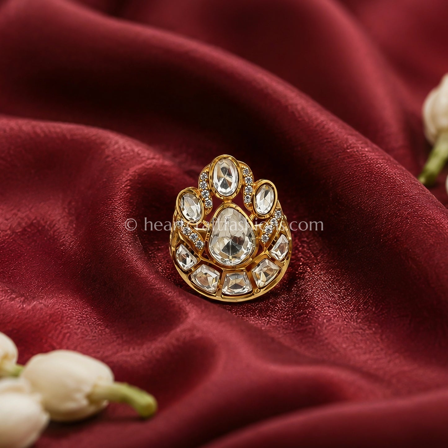Chandrika Moissanite Polki Statement Ring